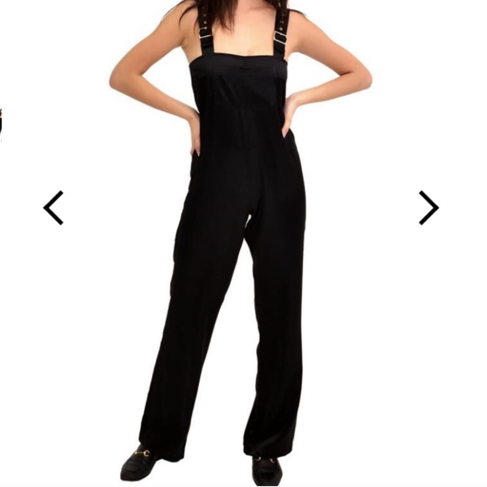 SSO Black Satin Overalls